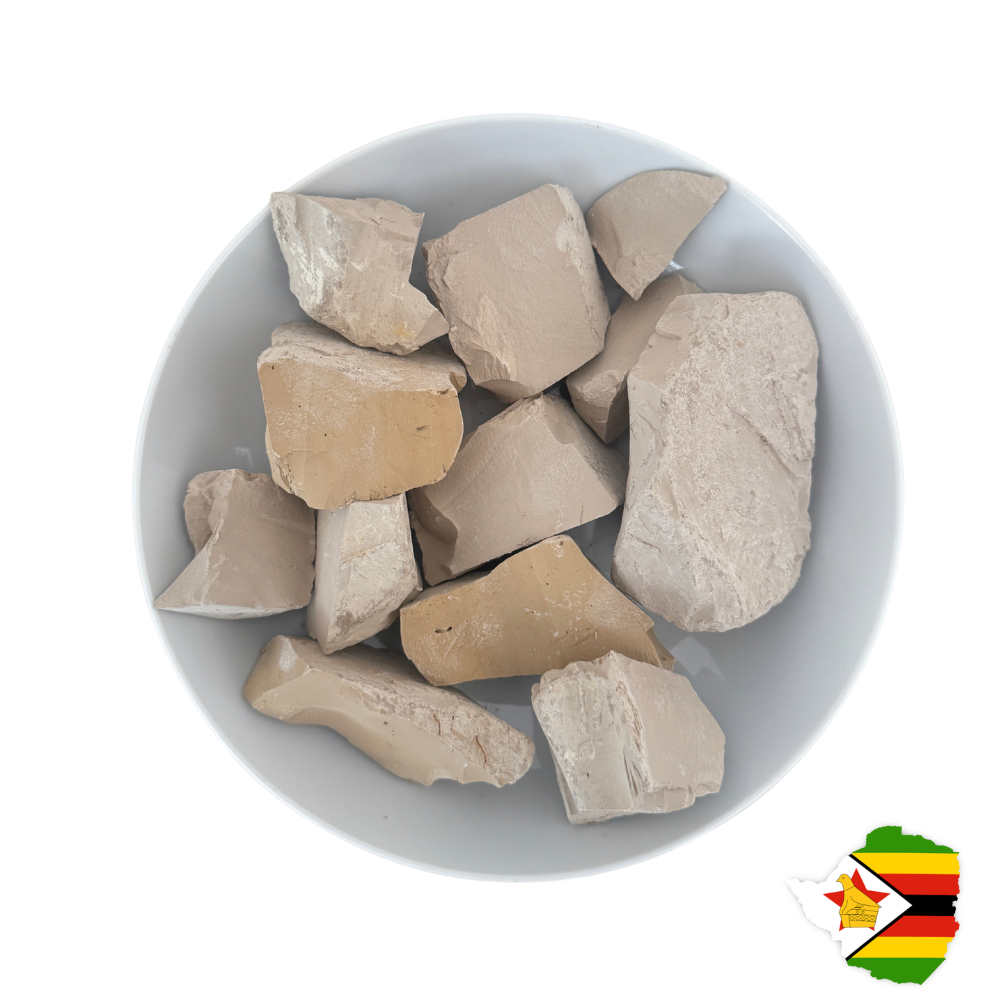 Unsmoked Zimbabwean kaolin (Ivhu/Dhaka)
